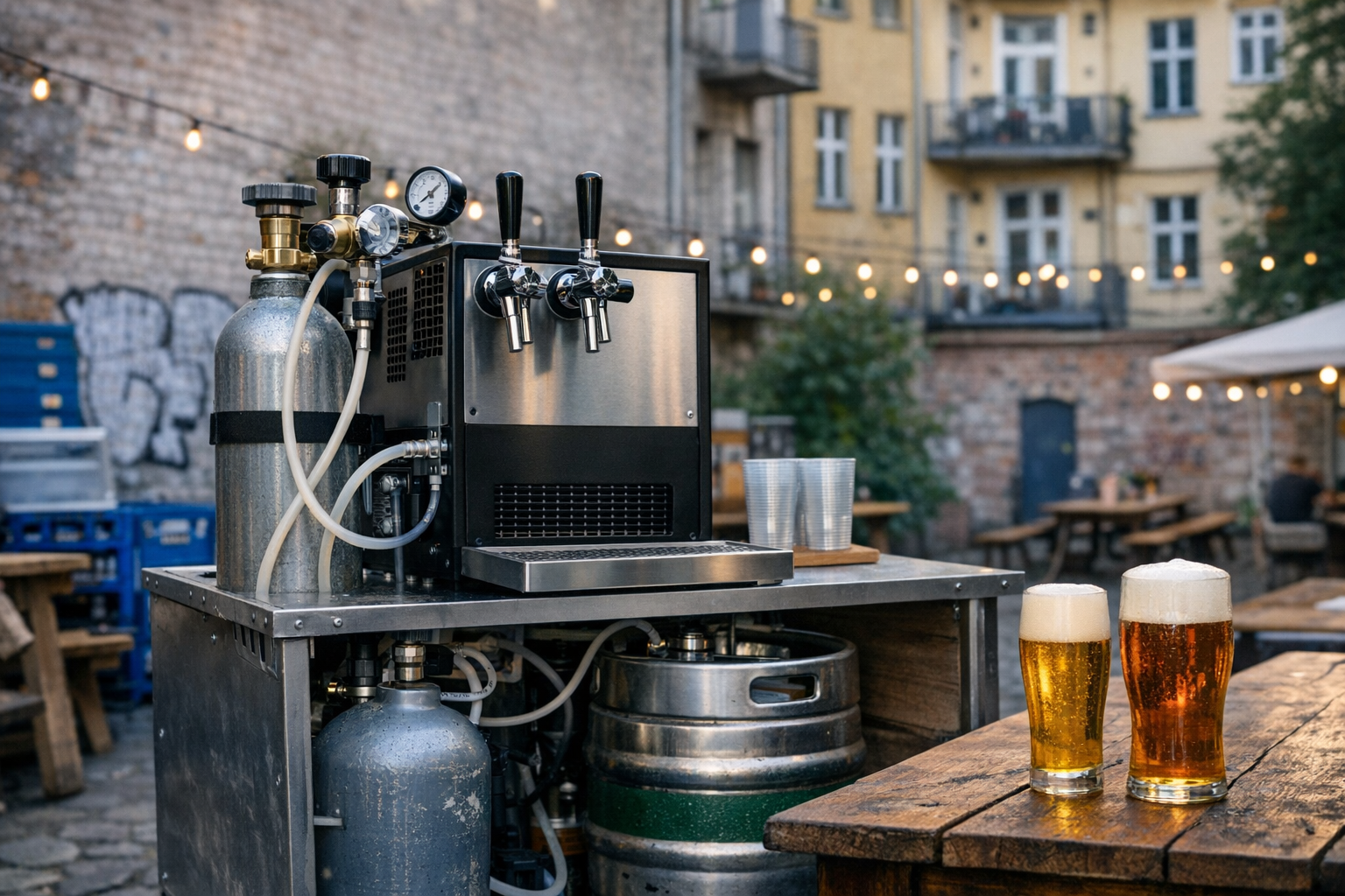 Mobile Zapfanlage mit Stickstoff in Berlin